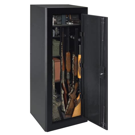 stack-on gcm-1918-dx-ds steel 18 firearm compact security cabinet gun safe|18 gun security cabinet.